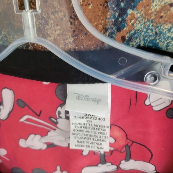 Disney Vintage  Mickey, Minnie & Donald Musical 3 Pocket Nurse Scrub Top 3XL - Picture 10 of 16